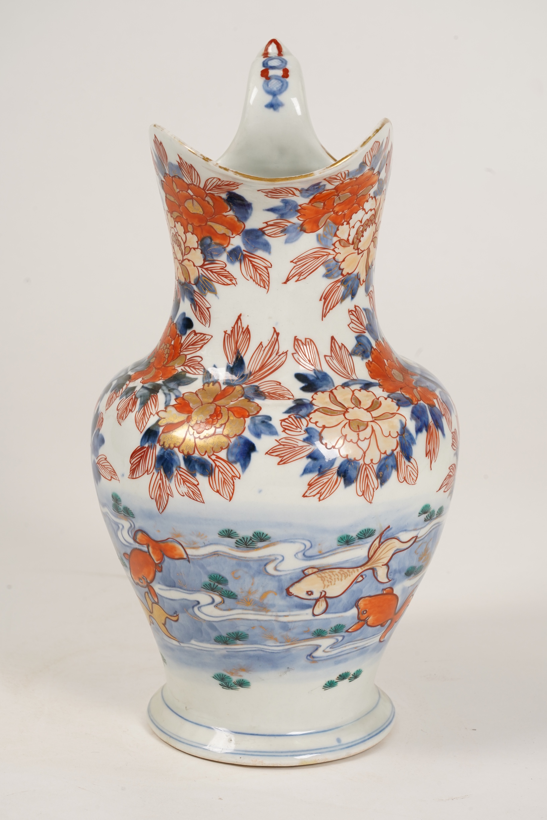 A Japanese Imari ewer and basin, late 19th century